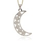 Chakra Jewelry Crescent Moon Gemstone Pendants G-N0052-02-3