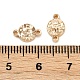 Латунные текстурированные соединительные подвески KK-K351-57A-G-3