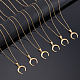 Unicraftale diy 304 kit de fabrication de collier pendentif en acier inoxydable DIY-UN0002-14G-4