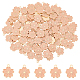 Dicosmétique 100 pièces breloques fleur de sakura en émail breloques de fleur rose breloques de fleur de cerisier dorées breloques de sakura à dos plat pendentifs en alliage d'émail pour la fabrication artisanale de bijoux à bricoler soi-même FIND-DC0002-24-1