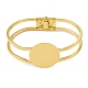 Латуни браслет делает BJEW-K156-01G-2