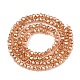 Chapelets de perles en verre électroplaqué&nbsp;EGLA-T021-03I-2