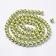Abalorios de perla de vidrio HY-10D-B44-3