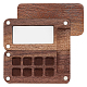 Caja de paleta de pinturas de acuarela de madera de nogal negro AJEW-WH0504-02-1