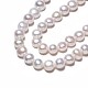 Fili di perle di perle d'acqua dolce coltivate naturali PEAR-N014-07B-4