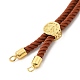 Twisted Nylon Cord Silder Bracelets DIY-B066-03G-3
