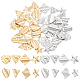 Unicraftale 48Pcs 4 Style 304 Stainless Steel Charms STAS-UN0033-14-NR-1