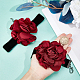 CRASPIRE Gothic Cloth Flower Cord Bracelet & Choker Necklace NJEW-CP0001-04B-3
