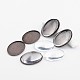 Diy supports de lunette en laiton cabochon et cabochons de verre transparent DIY-X0266-01-R-NR-1