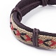 Adjustable Leather Cord Bracelets BJEW-P252-C01-2