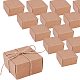 PandaHall Elite 60pcs Cube Gift Wrapping Kraft Paper Box Handmade Paper Accessories Soap Box for Earring Small Jewelry Crafting PH-CON-WH0036-01-4