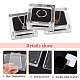 FINGERINSPIRE 6 pcs Acrylic Ring Box with Velvet 2.3x2.3inch Transparent Crystal Ring Gift Boxes with Magnetic Clasps for Wedding ODIS-WH0029-36-4