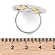 Offene Manschettenringe aus Edelstahl 304&nbsp;RJEW-F202-02D-GP-5