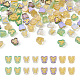 Cheriswelry 96 pièces 4 couleurs galvanoplastie perles de chalumeau faites à la main transparentes LAMP-CW0001-02-2