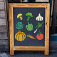 FINGERINSPIRE Vegetable Stencil 30x30cm Reusable Farm Vegetable Template Pumpkin Tomato Chili Carrot Broccoli Mushroom Stencil for Painting on Wood DIY-WH0172-565-7