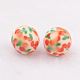 Spray Painted Resin Beads GLAA-F049-A14-2