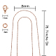 DIY 304 chaînes de câble en acier inoxydable kits de fabrication de collier DIY-SZ0001-80RG-7