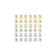 Dicosmético 36 piezas 6 estilos estante chapado aleación esmalte colgantes FIND-DC0002-91-7