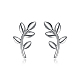 Серьги-гвоздики из стерлингового серебра с листьями UF4300-1-1