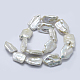 Natural Baroque Pearl Keshi Pearl Beads Strands PEAR-K004-35-2