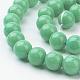 Chapelets de perles rondes en jade de Mashan naturelle G-D263-10mm-XS19-2