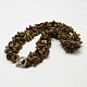 Chip Tiger Eye Beaded Necklaces X-NJEW-F123-06-1
