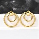 201 серьги из нержавеющей стали EJEW-Q026-02G-B-1