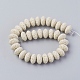 Brins de perles de pierre de lave naturelle G-F671-01B-02-2
