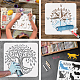 Plastic Drawing Painting Stencils Templates DIY-WH0396-0144-4
