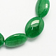 Flachen ovalen Edelstein gefärbt natürlichen malaysia Jadestein Perlen Stränge X-G-S113-19-1