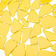 Phパンダホール黄色の不規則なモザイクタイル工芸品バルクセラミックモザイクタイル額縁用ピース  プレート  植木鉢  花瓶  カップモザイク作り  1ポンド AJEW-PH0001-04-1
