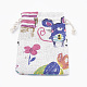 Kitten Polycotton(Polyester Cotton) Packing Pouches Drawstring Bags ABAG-T006-A08-4