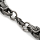 Ion Plating(IP) 201 Stainless Steel Byzantine Chain Bracelets BJEW-D030-02B-4