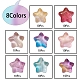80pcs 8 Farben galvanisieren Glasperlen EGLA-YW0001-30-2