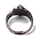 Регулируемые кольца из натурального кварца с конским глазом RJEW-K271-05R-14-4