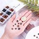 PandaHall Elite about 450pcs 3 Sizes Leather Spacer Beads FIND-PH0015-61-4