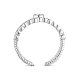 925 кольцо-манжета из стерлингового серебра с родиевым покрытием TS-R431-S-3