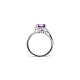 Tinysand elegante Mode Sterling Silber Amethyst Ring mit Zirkonia TS-R135-S-77-3