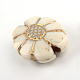 Flower Plating Acrylic Beads PACR-Q102-09A-2