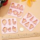 GORGECRAFT 3 Styles Christmas Clay Cutters Polymer Clay Earring Cutter Sets Cutting Dies Jewelry Making Templates Plastic Christmas Trees Santa Hat Stencils Modeling Tools for Earrings Jewelry Making TOOL-GF0003-34-3
