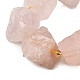 Сырой грубый натуральный розовый кварц бисер прядь G-Z087-B04-4