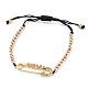 Einstellbare Nylonfaden geflochtene Perlen Armbänder Sets BJEW-JB05635-2