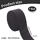 FINGERINSPIRE 10.9Yards Binding Webbing Ribbon 1-3/8inch Wide Black Polyester Webbing Strap for DIY Crafts Sew on Binding Edge Fabric Ribbon for DIY Crafts Home Carpet Bag Decoration Gift Wrapping OCOR-WH0082-97A-2