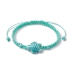 4 pièces ensemble de bracelets de perles tressées tortue en porcelaine 4 couleurs BJEW-JB10058-3