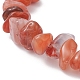 Bracelet perlé en copeaux d'agate naturelle BJEW-JB09686-09-2