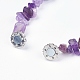 Perles naturelles de pierres précieuses bracelets BJEW-O162-B-4