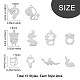 SUNNYCLUE 20Pcs 10 Styles 201 Stainless Steel Charms STAS-SC0002-81-2