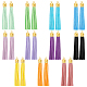Colgantes de borla de cuero de imitación pandahall elite 22pcs 11 colores FIND-PH0007-53-1