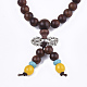 4-Loop Wrap Style Buddhist Jewelry BJEW-T009-06-2