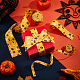 Benecreat 3pcs 3 styles rubans de polyester imprimés sur le thème d'halloween OCOR-BC0005-42B-4